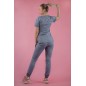 Spodnie Medyczne Joggery Scrubs - Jasny Jeans