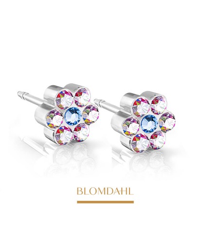 Blomdahl -Kolczyk Daisy Rainbow/ Alexandrite 5 mm SFJ 2szt