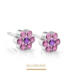 Blomdahl -Kolczyk Daisy Light Rose/ Amethyst 5 mm SFJ 2szt