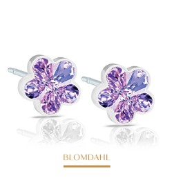 Blomdahl - Kolczyk Flower Violet 6 mm SFJ 2szt