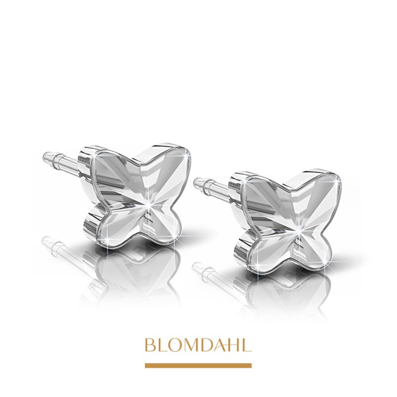 Blomdahl - Kolczyk Butterfly Crystal 5 mm SFJ 2szt