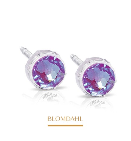 Blomdahl - Kolczyk Shiny Violet 6 mm SFJ 2szt