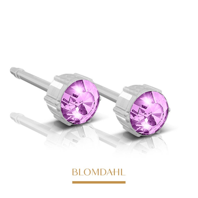 Blomdahl - Kolczyk Amethyst 4 mm SFJ 2 Szt