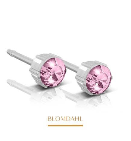 Blomdahl - Kolczyk Light Rose 4 mm SFJ 2 Szt.