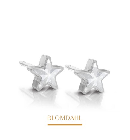 Blomdahl - Kolczyk Star Crystal 6 mm SFJ 2 Szt