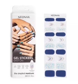 Lakier Hybrydowy do Manicure w Naklejce NeoNail Gel Stickers Easy On M10