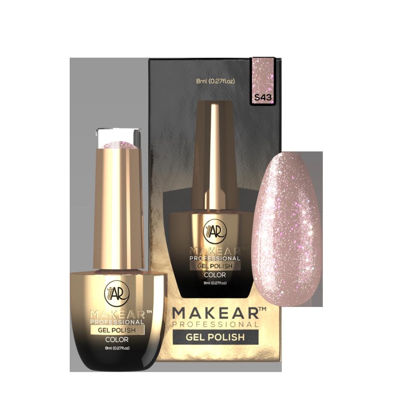 Makear Lakier Hybrydowy S43 Goldberry