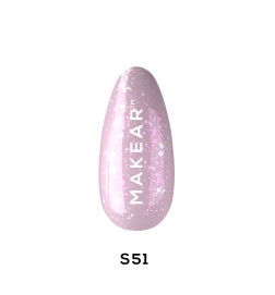 Makear Lakier Hybrydowy S51 Violet Groovy