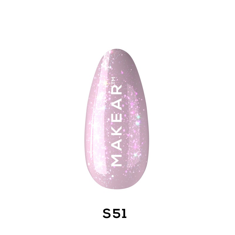 Makear Lakier Hybrydowy S51 Violet Groovy