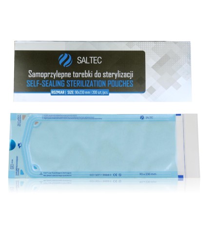 Saltec Torebki Do Sterylizacji 90x230 mm - Opakowanie 200 szt.