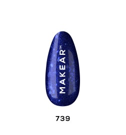 Makear Lakier Hybrydowy 739 Glitter 8 ml