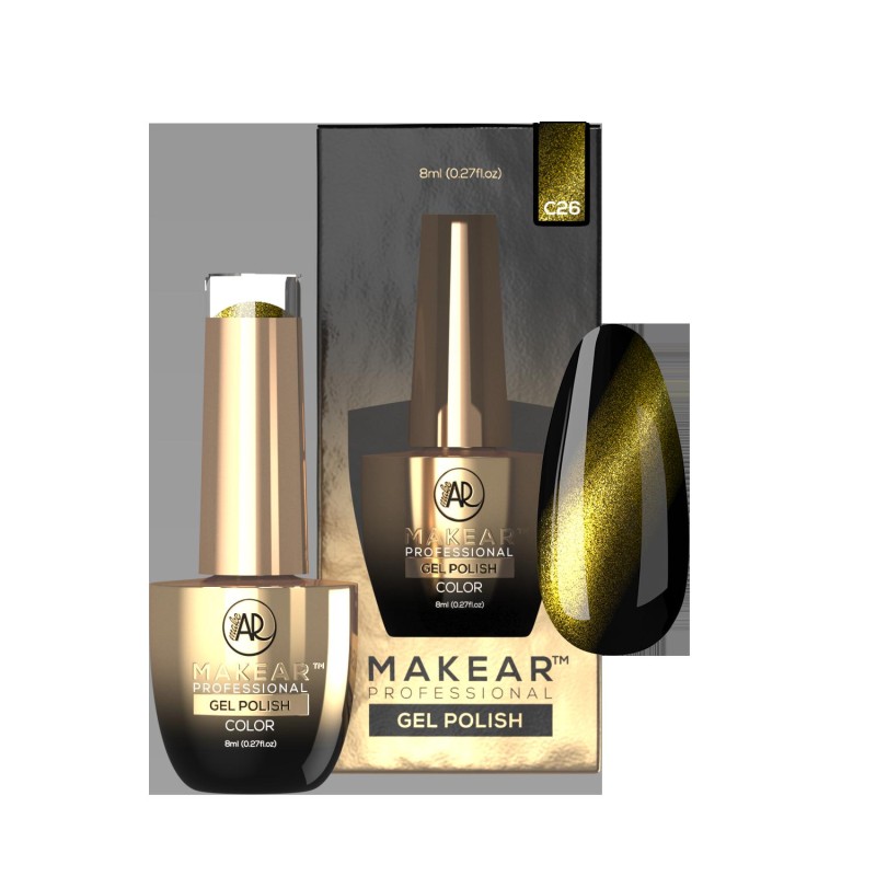 Makear Lakier Hybrydowy C26 Cat Eye 8 ml