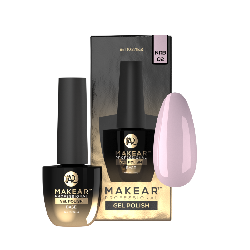 Makear Baza Kauczukowa Nude Rubber Base NRB02 French Pink 8 Ml