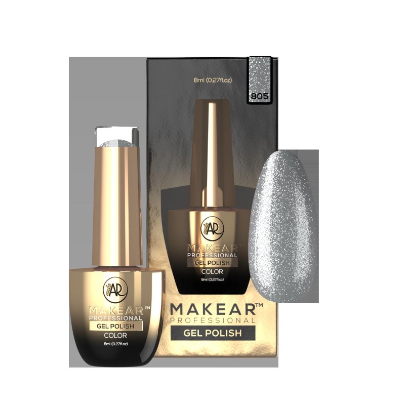 Makear Lakier Hybrydowy 805 Premium Glitter 8 ml