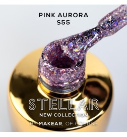 Makear Lakier Hybrydowy S55 Pink Aurora 8 ml