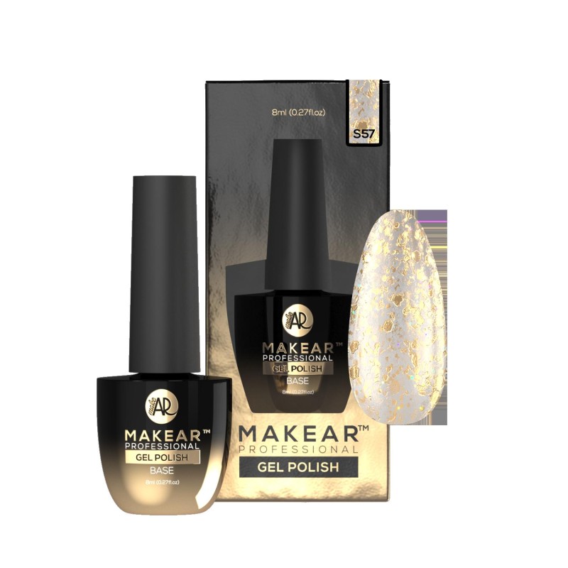 Makear Lakier Hybrydowy S57 Gold Star 8 ml