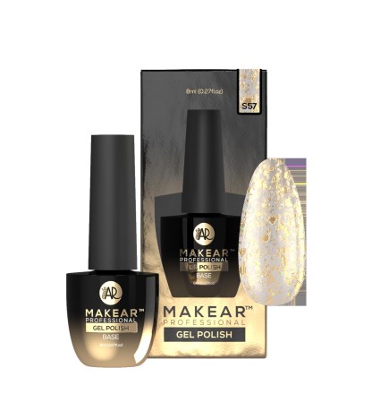 Makear Lakier Hybrydowy S57 Gold Star 8 ml