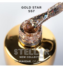 Makear Lakier Hybrydowy S57 Gold Star 8 ml