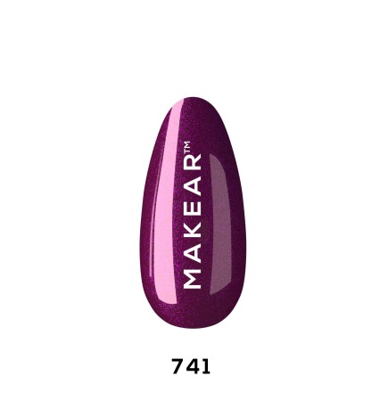 Makear Lakier Hybrydowy 741 Princess 8 ml