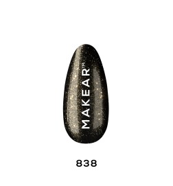 Makear Lakier Hybrydowy 838 Glitter 8 ml