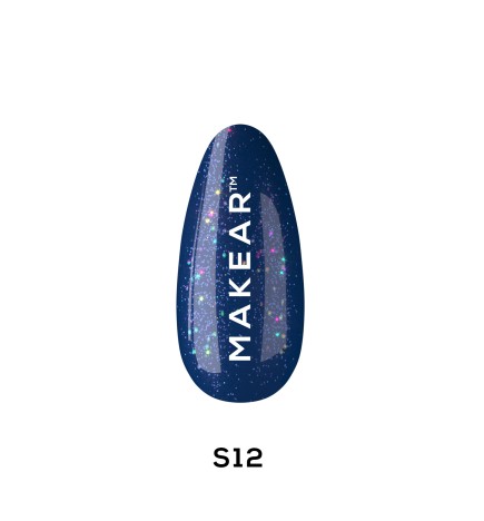 Makear Lakier Hybrydowy S12 Diamond 8 ml