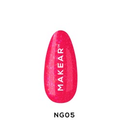 Makear Lakier Hybrydowy NG05 Neon Glitter 8 ml