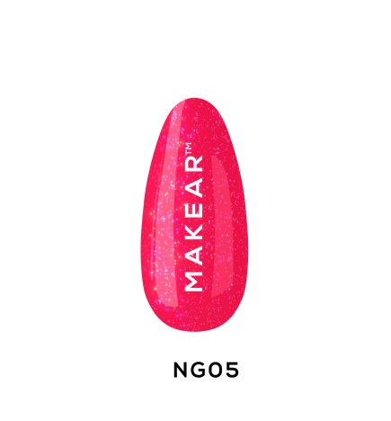 Makear Lakier Hybrydowy NG05 Neon Glitter 8 ml