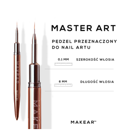 Makear Pędzel Do Nail Artu Master Art