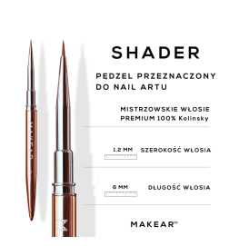 Makear Pędzel Do Nail Artu Shader