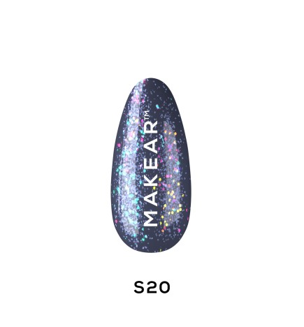 Makear Lakier Hybrydowy S20 Diamond 8Ml