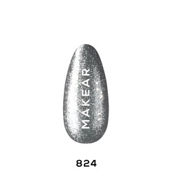 Makear Lakier Hybrydowy 824 Glitter 8Ml