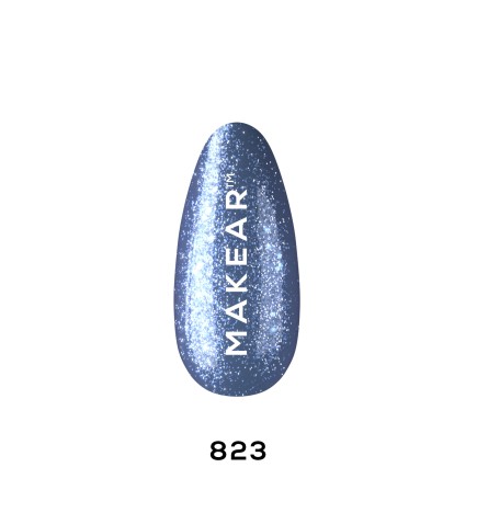 Makear Lakier Hybrydowy 823 Glitter 8Ml