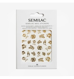 Semilac 13 Golden Flowers Nails Stickers