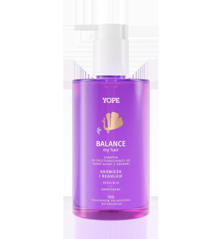 Yope Bounce Balance My Hair Szampon Do Przetłuszczającej Się Skóry Głowy 98% 300ml