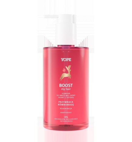 Yope Bounce Boost My Hair Szampon Do Włosów Do Wrażliwej Skóry Głowy 98% 300ml