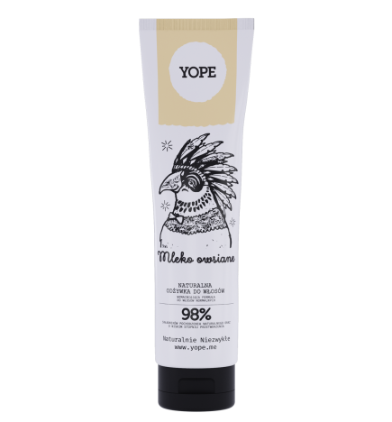 Yope Naturalna Odżywka Do Włosów Mleko Owsiane 98% 170ml