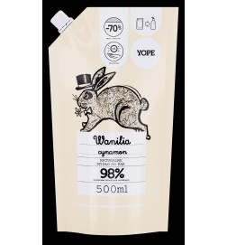 Yope Uzupełnienie Naturalne Mydło Do Rąk Wanilia 98% 500ml