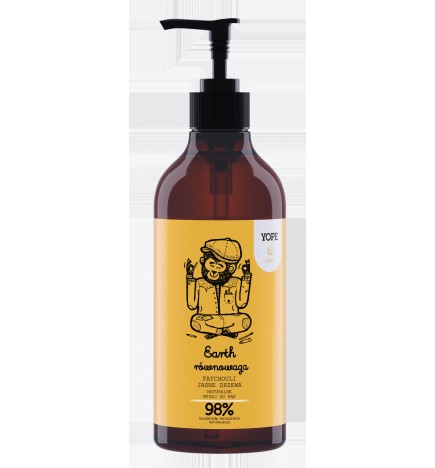 Yope SOUL Naturalne Mydło Do Rąk Earth Równowaga Patchuoli Jasne Drzewa 98% 400Ml