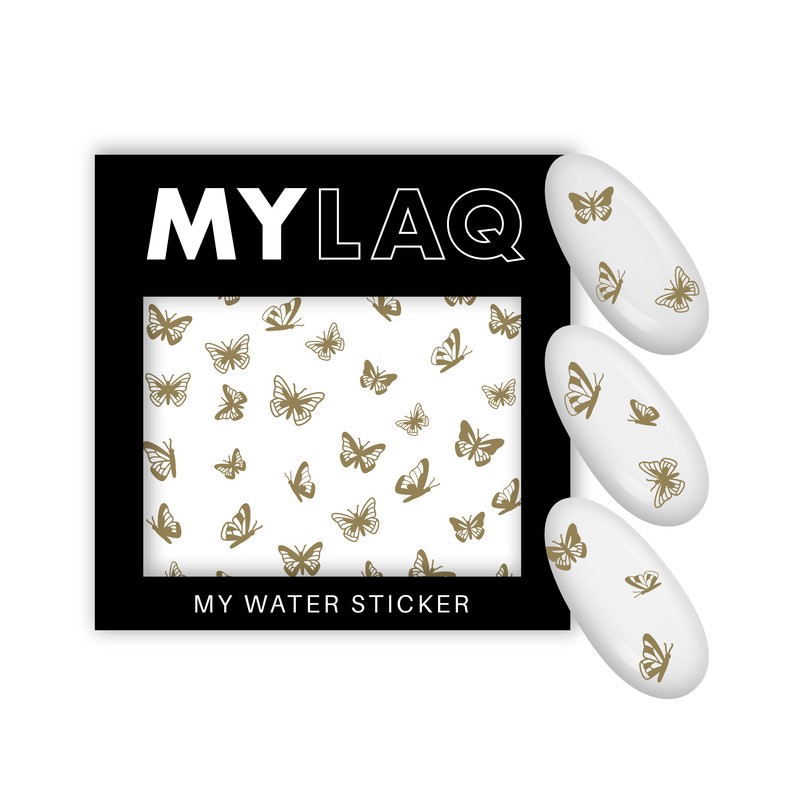 Naklejki Na Paznokcie Motyle My Gold Butterfly Sticker