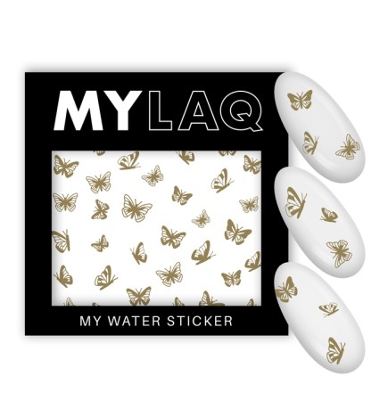 Naklejki Na Paznokcie Motyle My Gold Butterfly Sticker