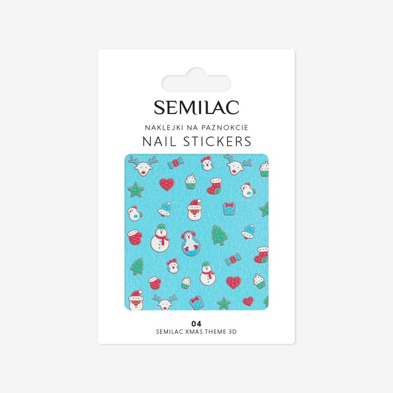 Semilac 04 Xmas Theme 3D Nails Stickers