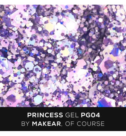 Makear Żel Do Zdobień PG04 Princess Gel - Violet 5ml