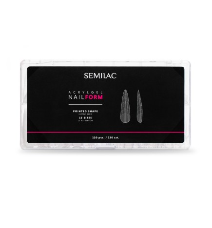 Semilac Acrylgel Nail Form Pointed Formy Do Akrylożelu 120szt.