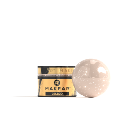 Makear GG25 - Żel Z Brokatem I Folią Gel&Go Glitter Beige 15ml