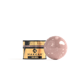 Makear GG27 - Żel Z Brokatem I Folią Gel&Go Glitter Dark Rose 15ml