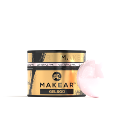 Makear GG21 - Żel Z Brokatem I Folią Gel&Go Glitter Ice Pink 50ml