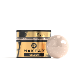 Makear GG25 - Żel Z Brokatem I Folią Gel&Go Glitter Beige 50ml