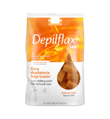 Depilflax Wosk Twardy Bezpaskowy Do Depilacji Naturalny 1kg