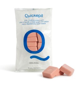 Quickepil wosk do depilacji rose twardy bezpaskowy do depilacji różowy 1 kg