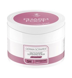 Pharm Foot Derma Scraper Zmiękczający Peeling Solno-Cukrowy Z Mocznikiem I Ekstraktem Z Jagód Goji / 200g